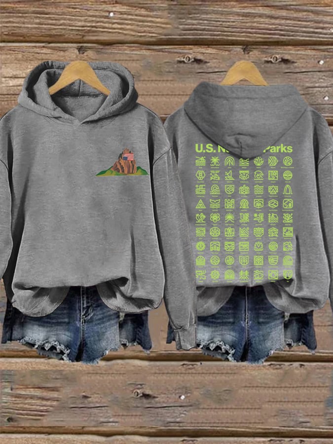 Women's National Parks Explore, Protect, Preserve Printed Sweatshirt