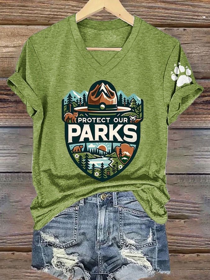 Women's Protect Our National Parks Printed T-Shirt