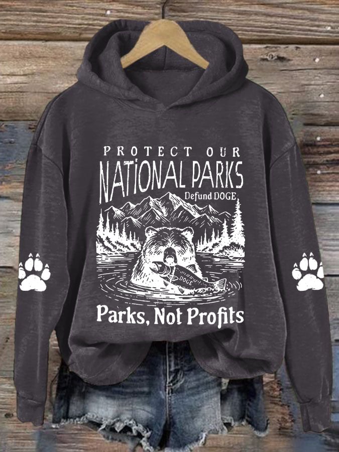 Women's Protect Our National Parks Printed Sweatshirt