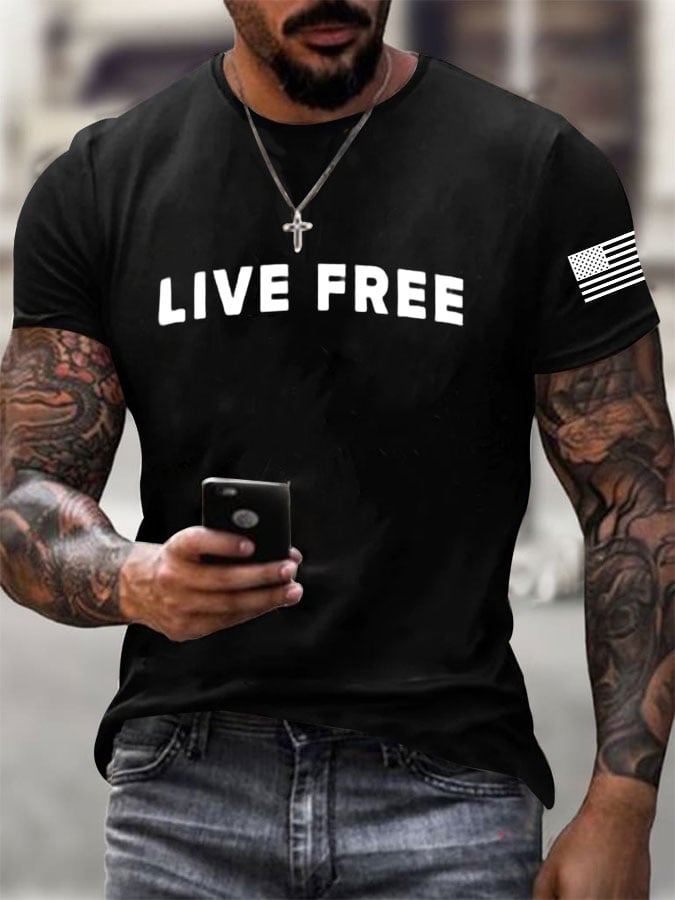 Men's Freedom Printed T-Shirt