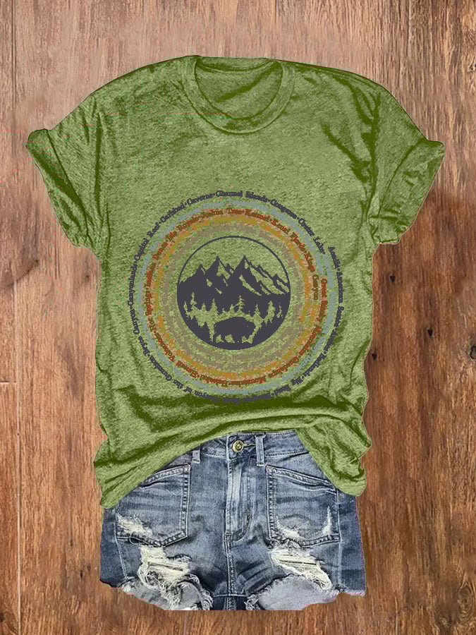 Women's National Parks Explore, Protect, Preserve Print T-Shirt