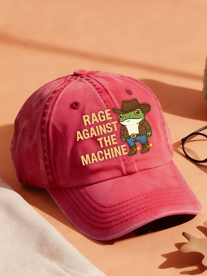 RAGE AGAINST THE MACHINE Print Vintage Baseball Cap