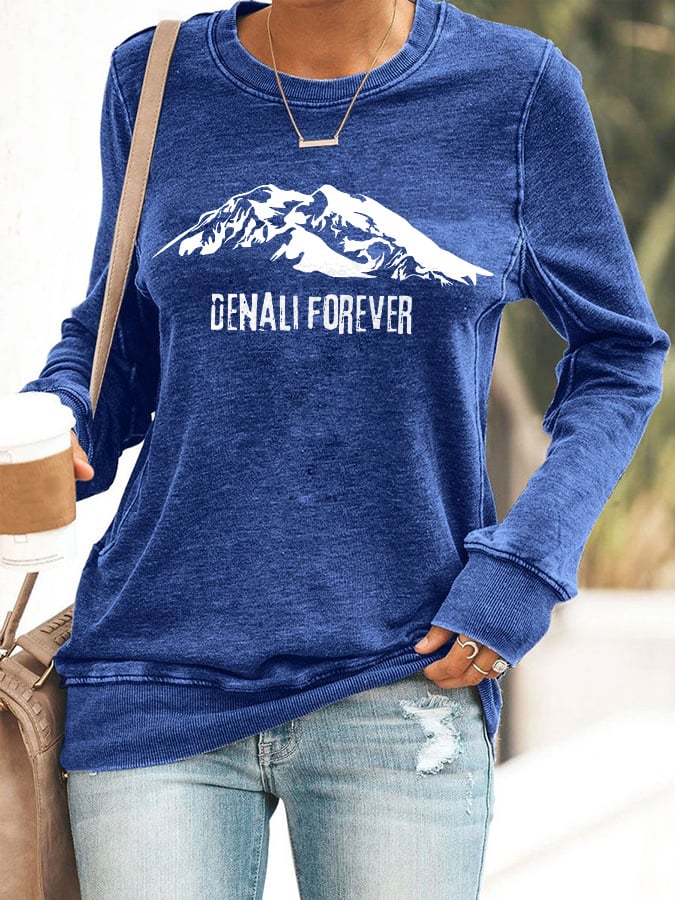 Retro Women's Protect Our National Parks Print Sweatshirt