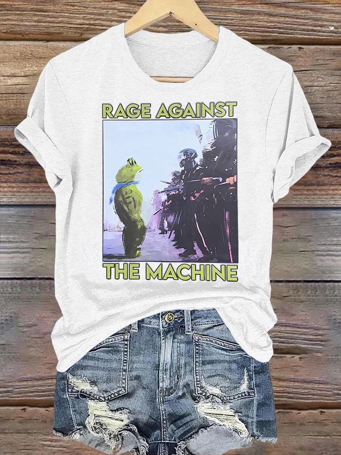 Women's Portland Frog Art Print T-Shirt