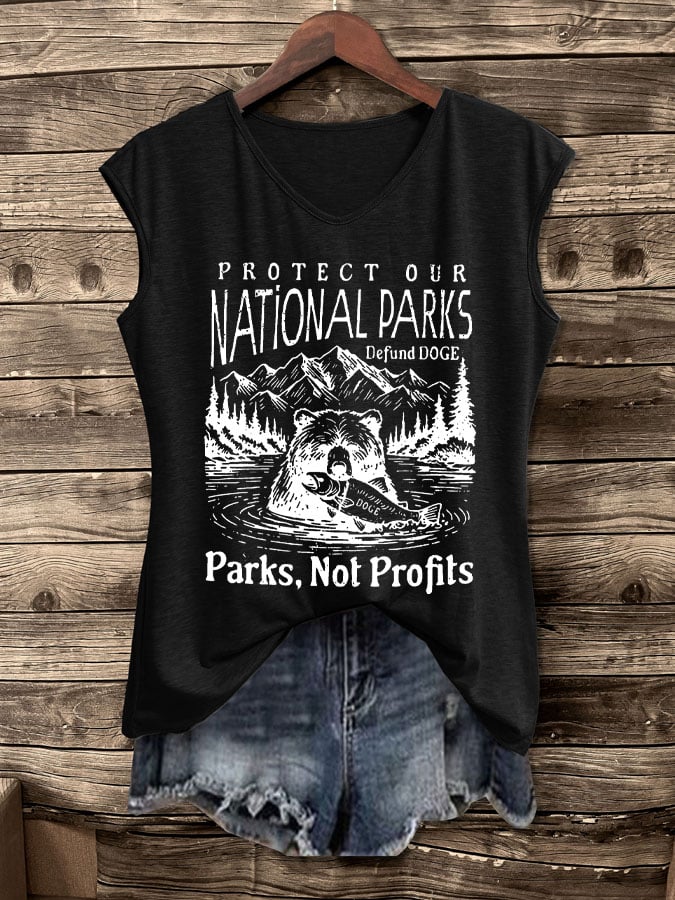 Women's Protect Our National Parks Print Tank Top