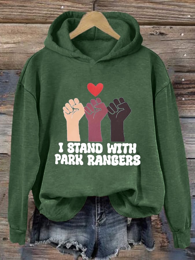 Women's Protect Our National Parks Hot Spots Print Hoodie