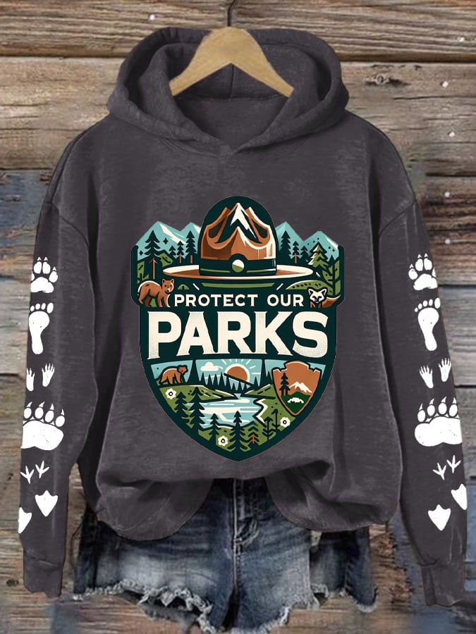 Women's Protect Our National Parks Printed Sweatshirt