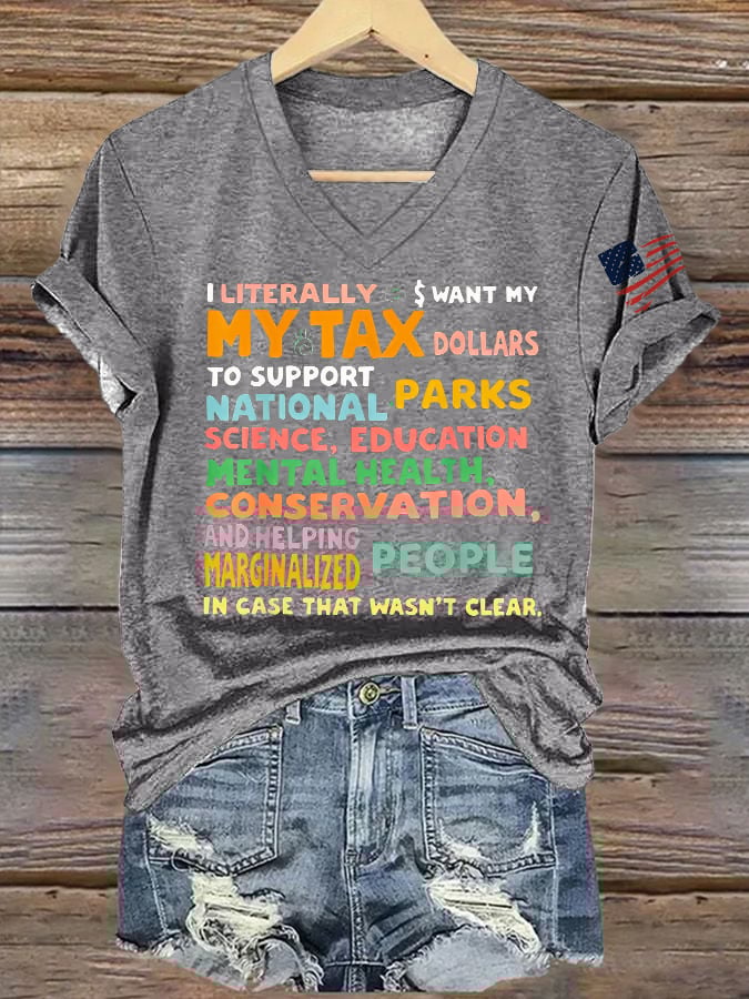 Women's Support Our National Parks Printed T-Shirt