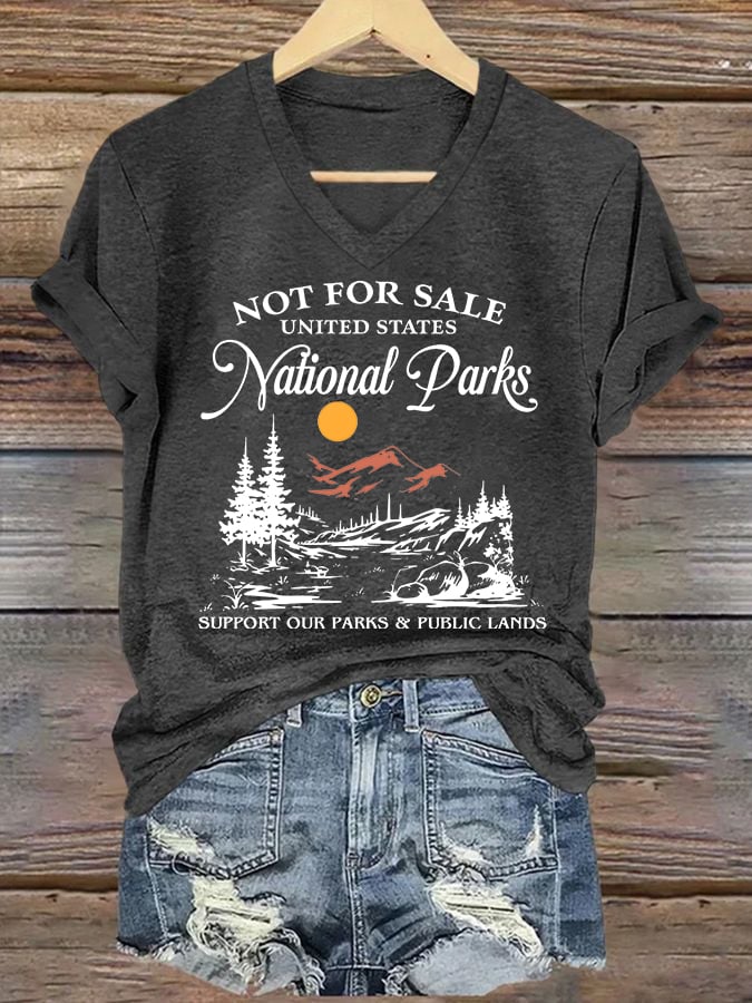 Women's Support Our National Parks Printed T-Shirt