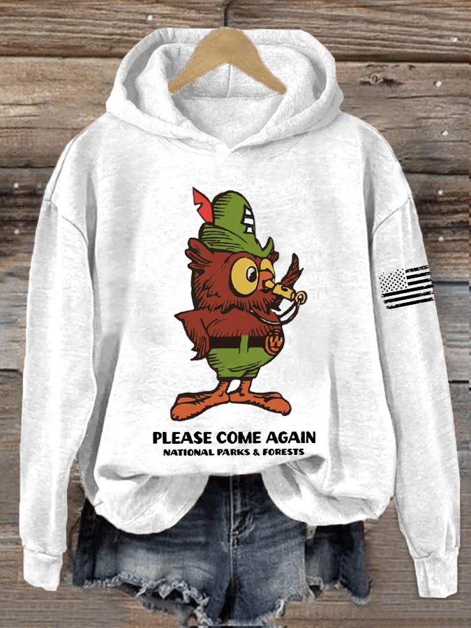 Women's National Park Protection Heat Transfer Hood Sweatshirt