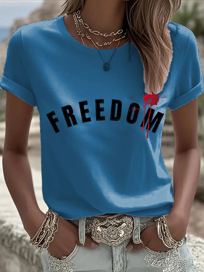 Women's Commemorative Leader Print Casual T-shirt