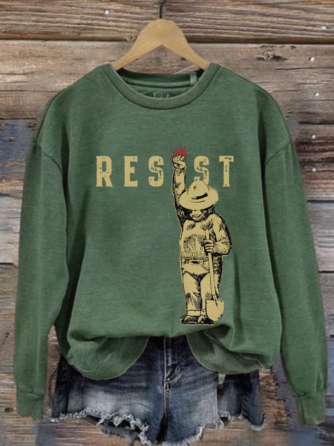 Women's Protect Our National Parks Printed Sweatshirt