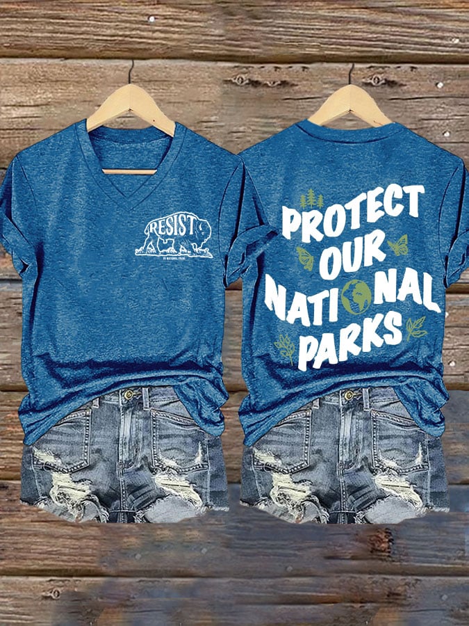 Women's Protect Our National Parks Printed T-Shirt
