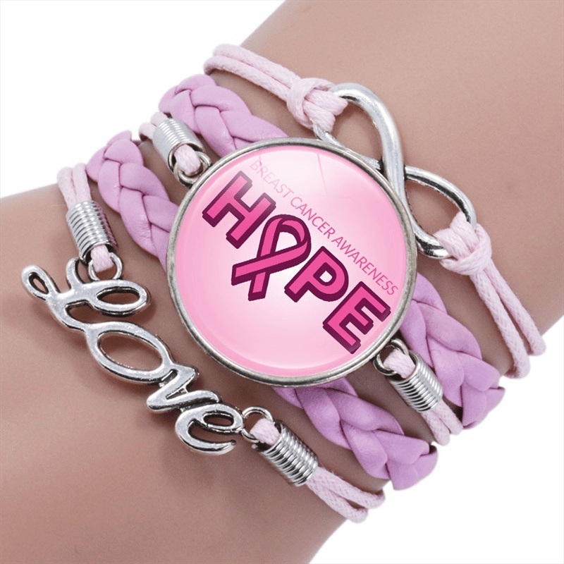 Breast Cancer Awareness Women's Handmade Bracelet
