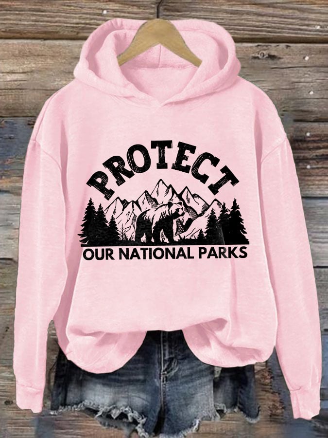 Women's Protect Our National Parks Printed Sweatshirt