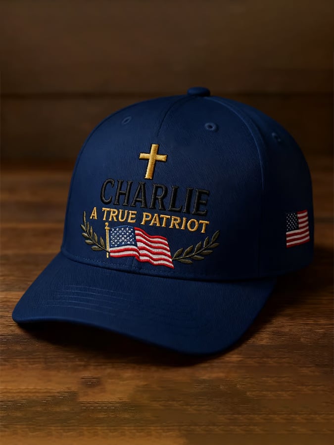 Unisex FOREVER IN OUR HEARTS A TRUE PATRIOT Print Baseball Cap
