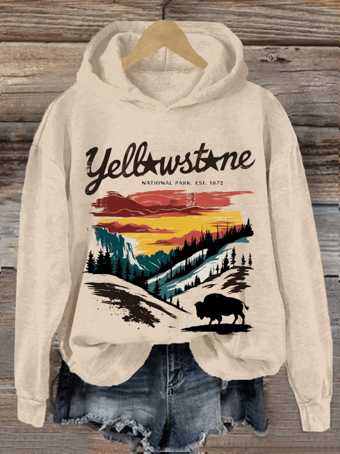 Women's National Parks Heat Transfer Hooded Sweatshirt