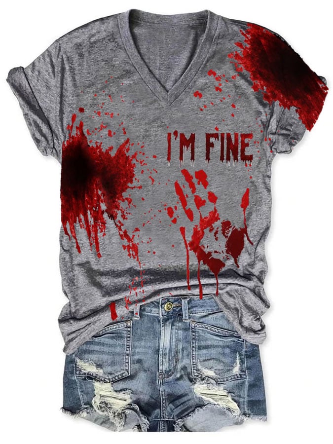 Halloween Ladies Print T-Shirt