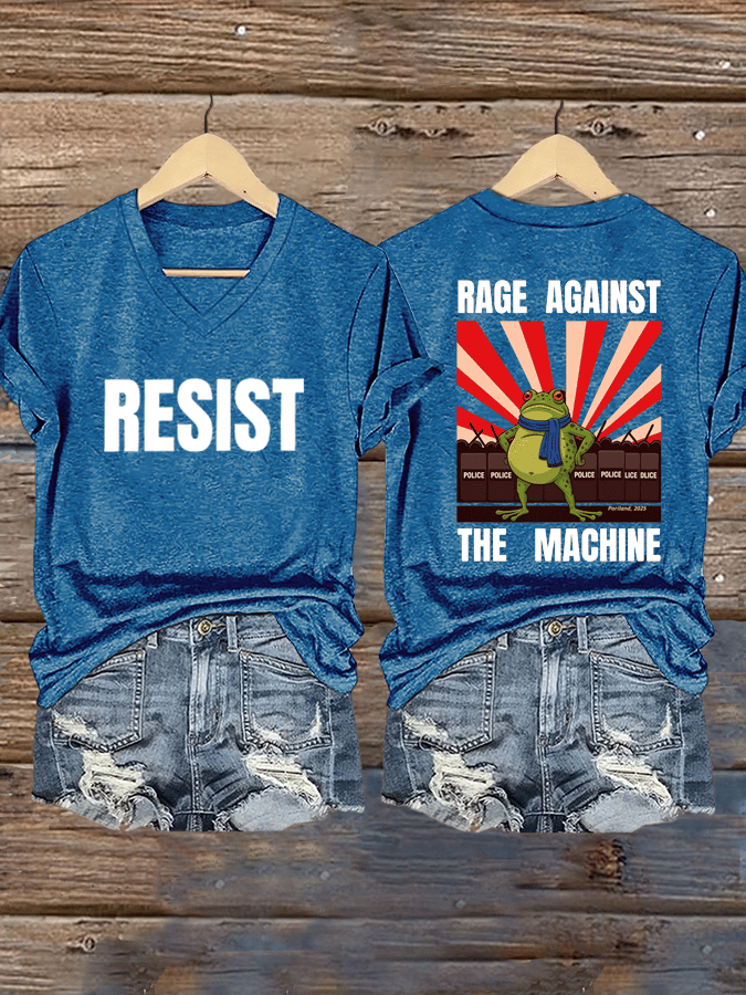 Women's FDT Print V-Neck T-Shirt