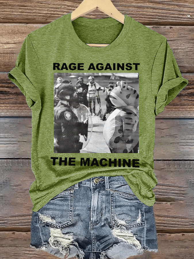 Women's Portland Frog Resist Printed Casual T-Shirt