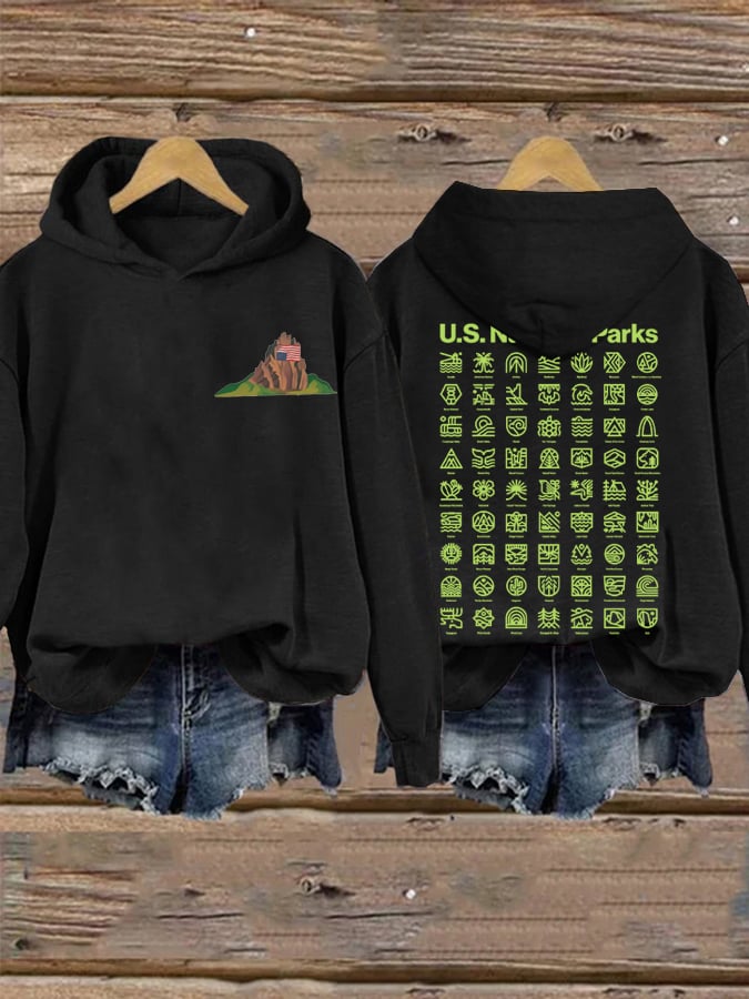 Women's National Parks Explore, Protect, Preserve Printed Sweatshirt