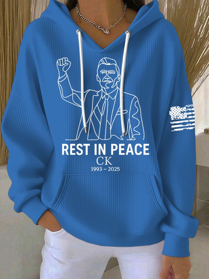 Women's Commemorative Leader Print Casual Hoodie