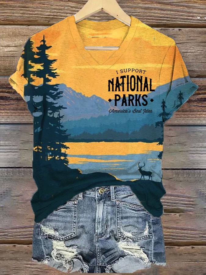 Women's National Parks Explore, Protect, Preserve Print T-Shirt