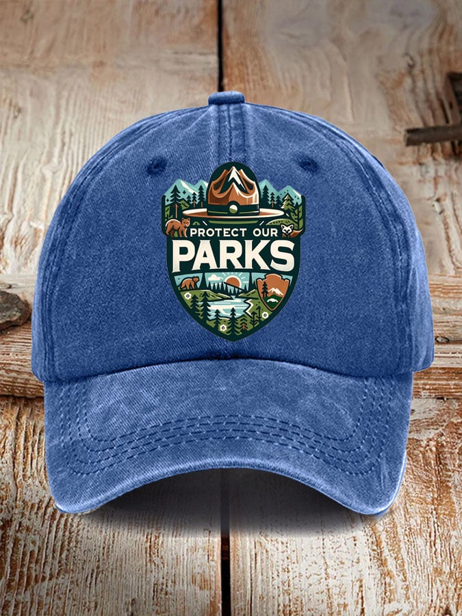 Protect Our National Parks Print Baseball Cap