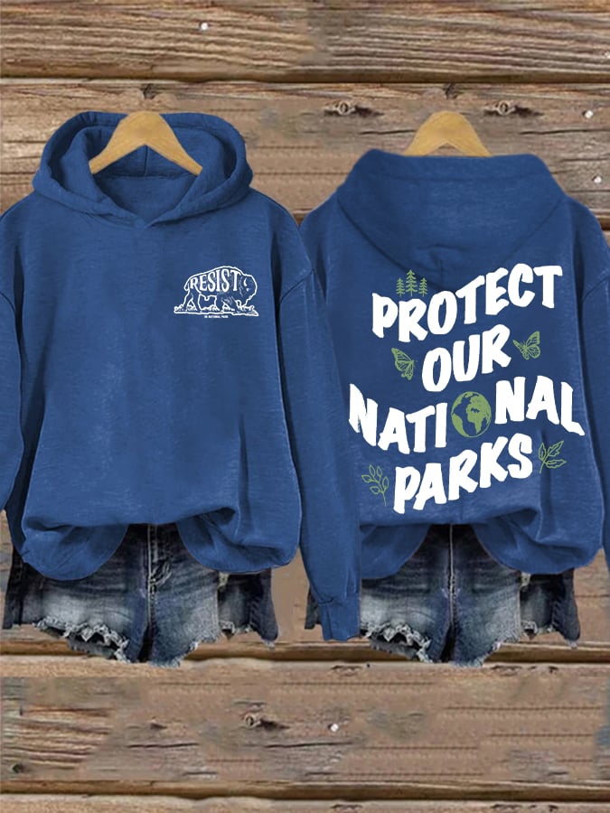 Women's Save Our National Parks Print Sweatshirt