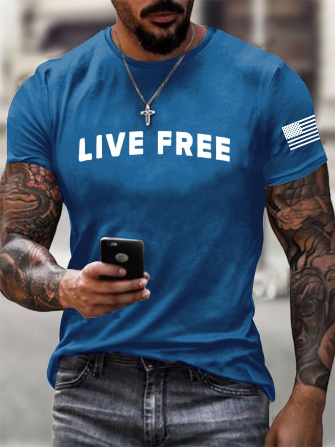 Men's Freedom Printed T-Shirt