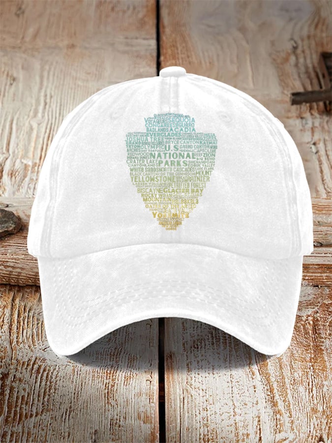 63 National Park Ranger Print Baseball Cap