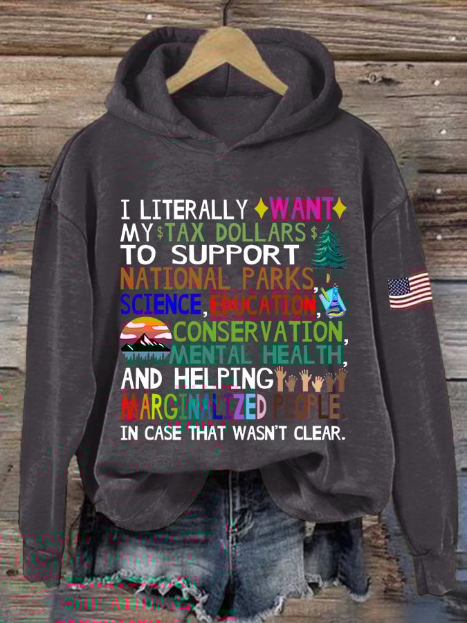 Women's Support National Parks Printed Sweatshirt