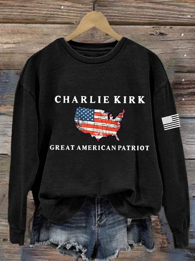 Women's Great American Patriotic Printed Sweatshirt