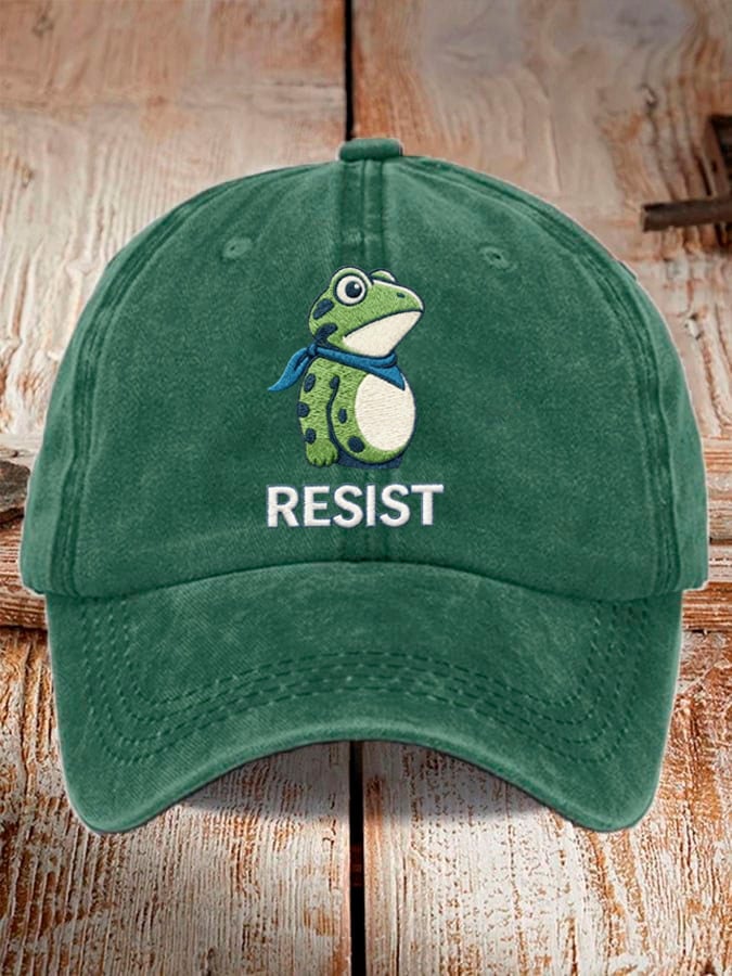 Unisex Resist Frog Baseball Cap
