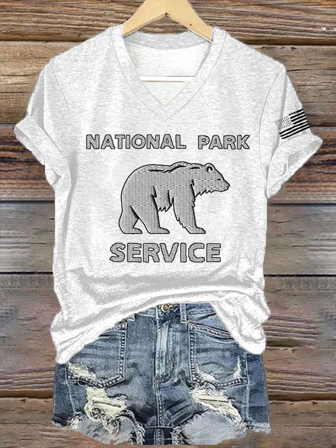 Women's Retro National Park Service Print T-Shirt