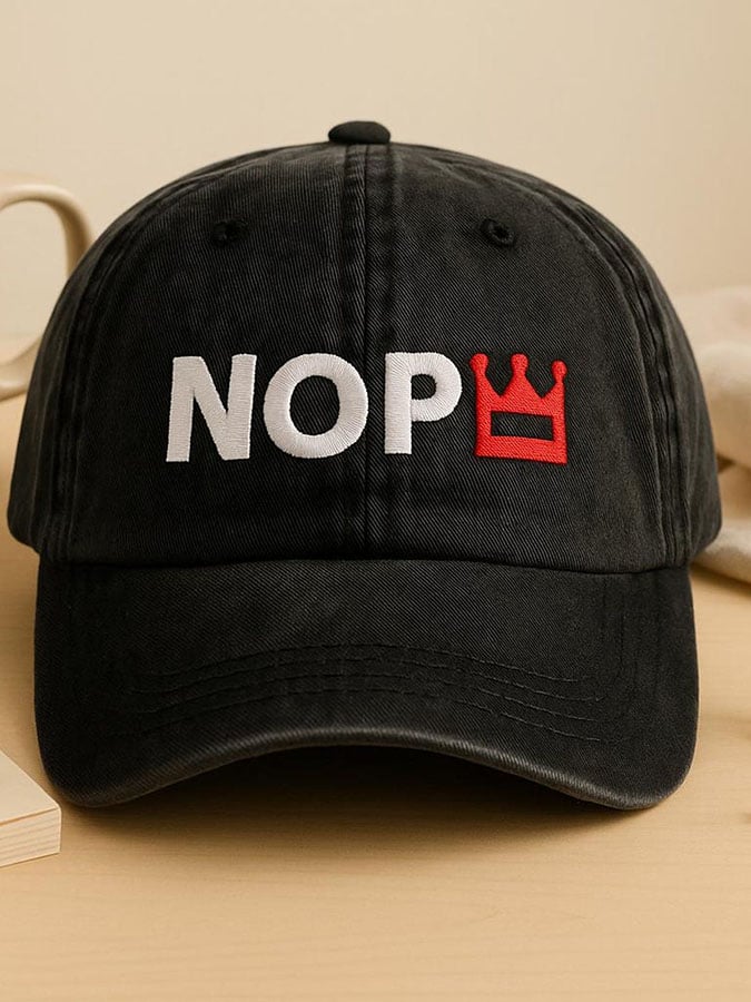 Unisex No Kings Print Hat