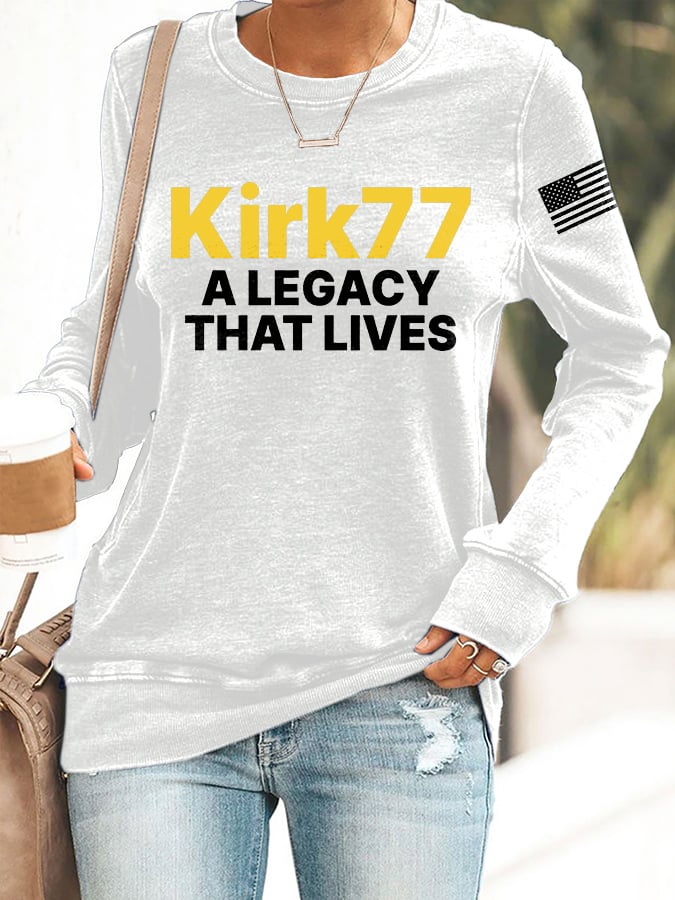 Retro A Legacy That Lives Print Sweatshirt