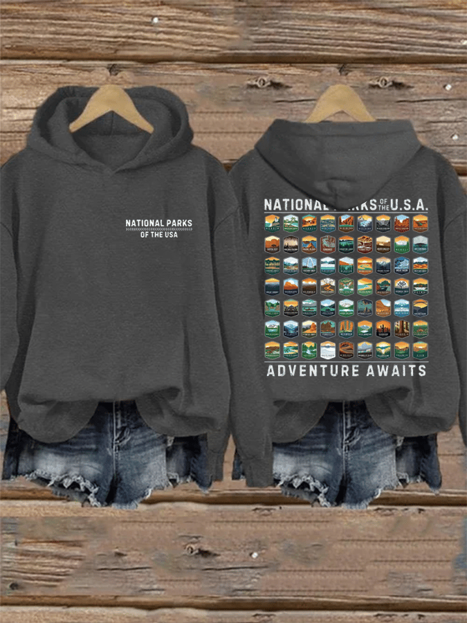 Women's National Parks Heat Transfer Hooded Sweatshirt