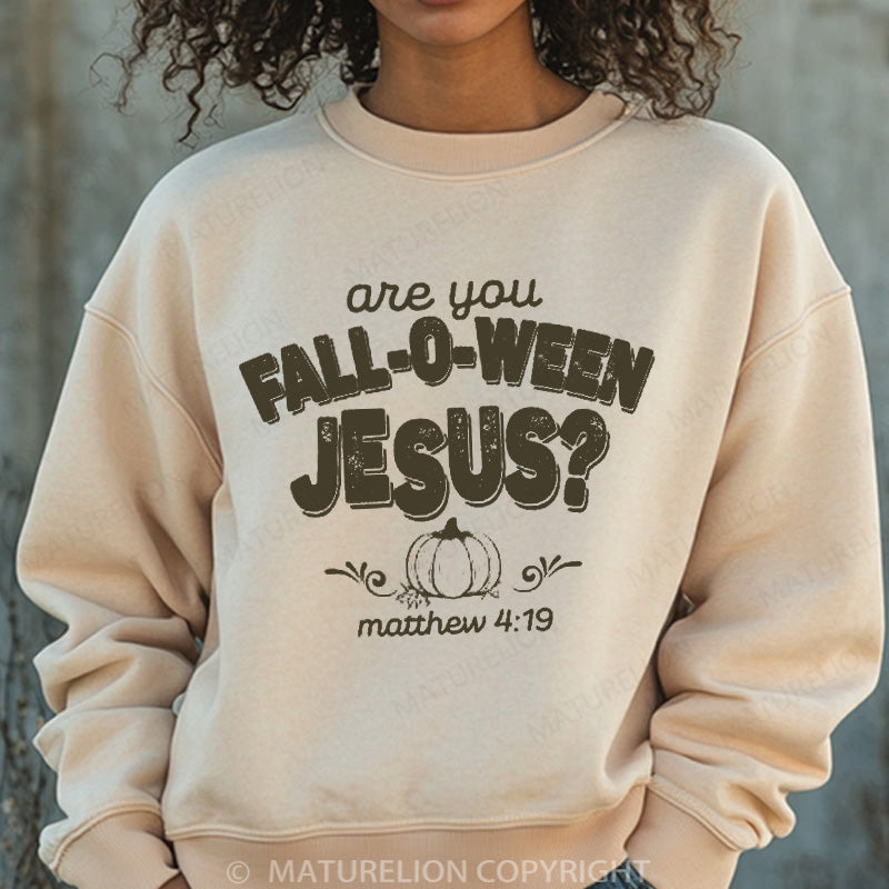 Maturelion Halloween Sweatshirt Fall Religious Women Washed Sweatshirt