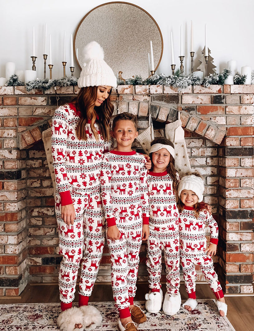 Christmas Deer Matching Family Christmas Pajamas-Dog Pajamas Included