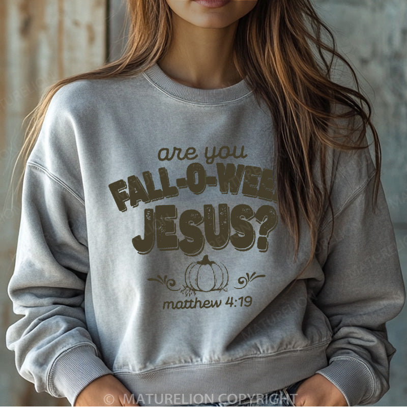 Maturelion Halloween Sweatshirt Fall Religious Women Washed Sweatshirt
