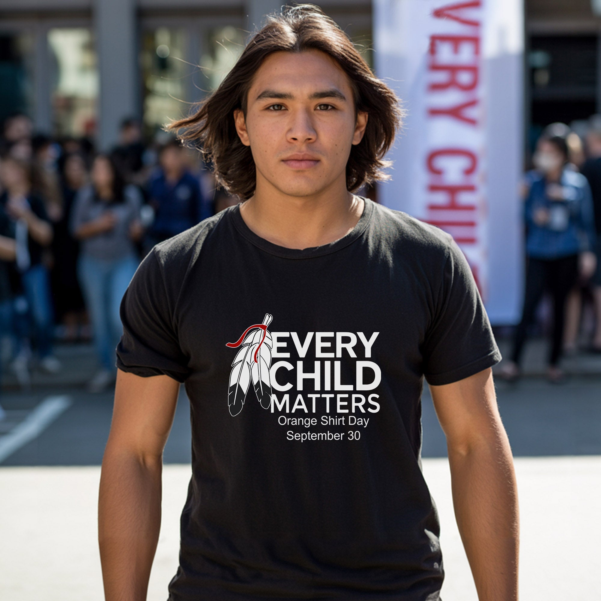 Every Child Matters Feather Unisex T-Shirt/Hoodie/Sweatshirt 034