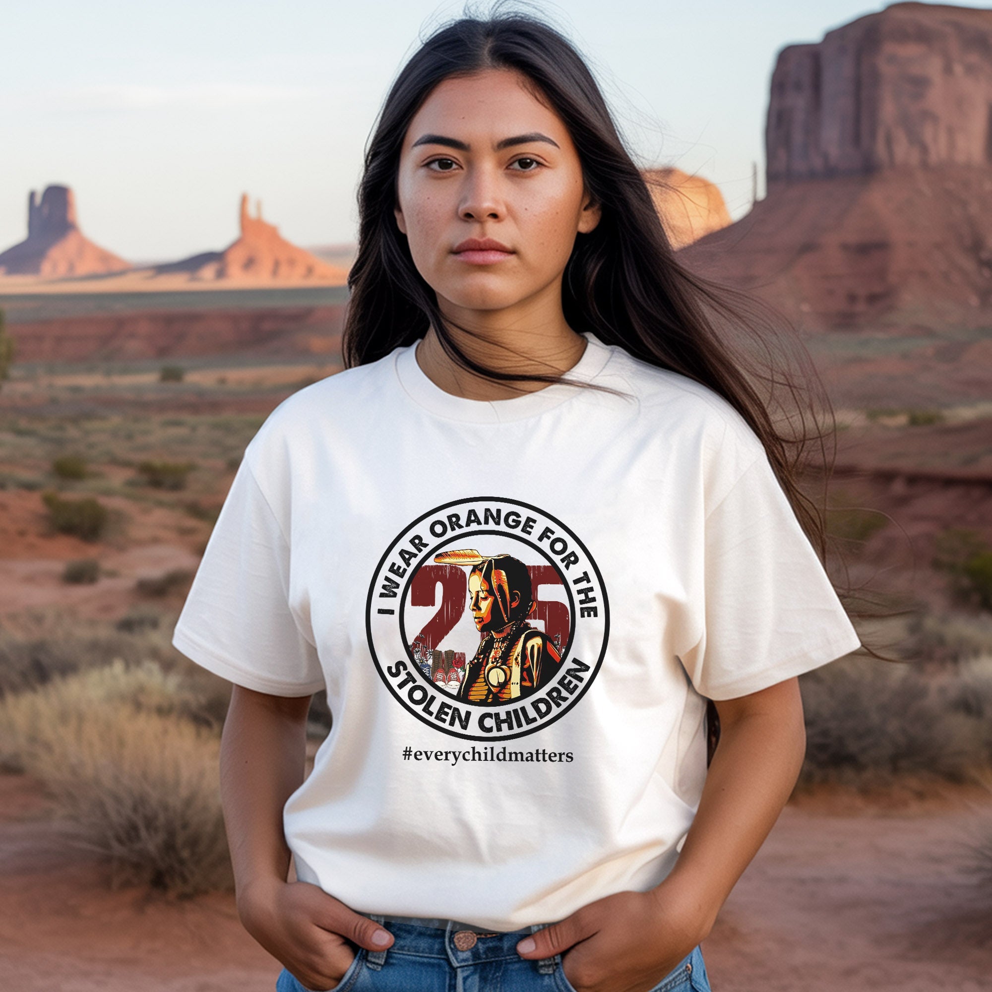 Every Child Matters For The 215 Stolen Children Circle Unisex T-Shirt/Hoodie/Sweatshirt 038
