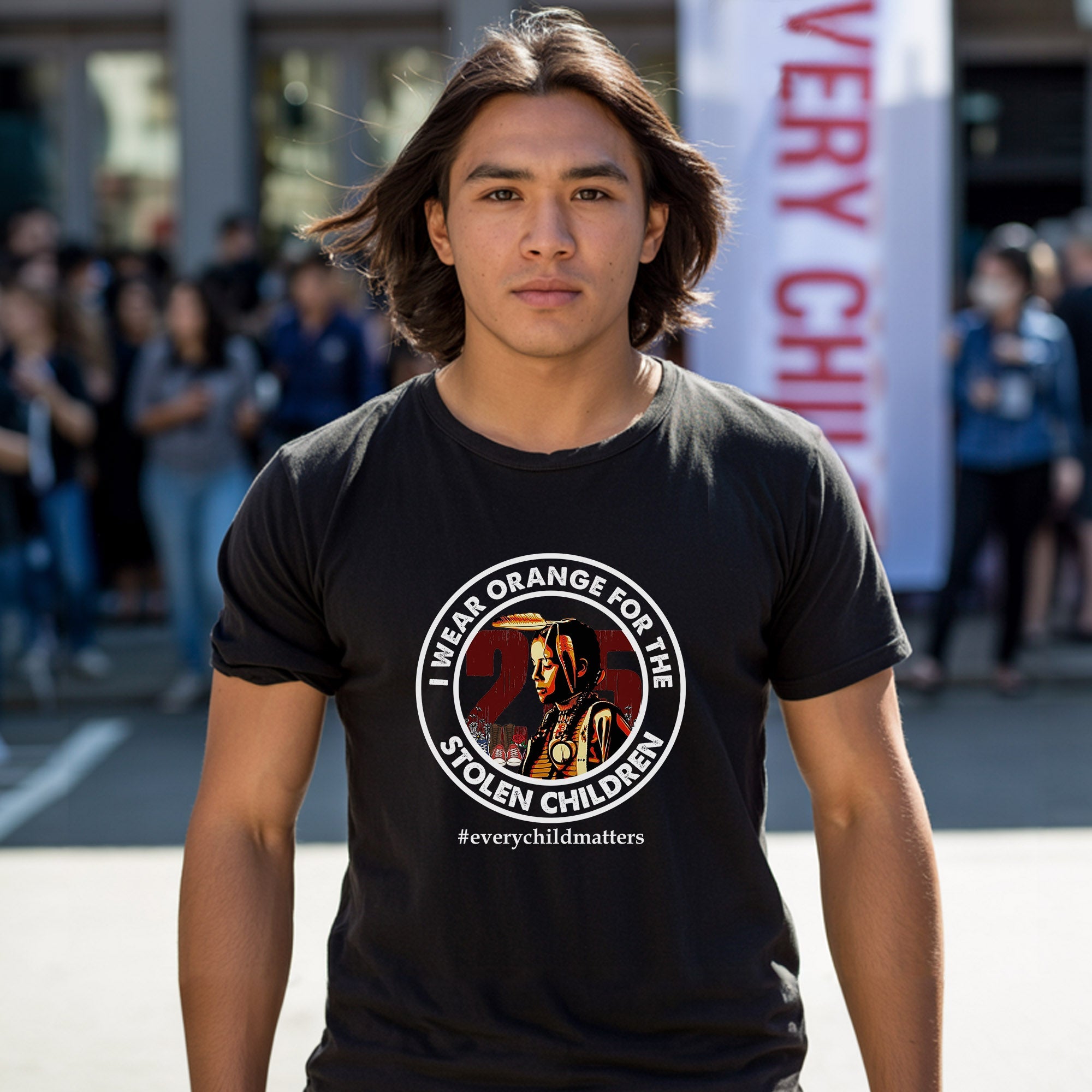 Every Child Matters For The 215 Stolen Children Circle Unisex T-Shirt/Hoodie/Sweatshirt 038