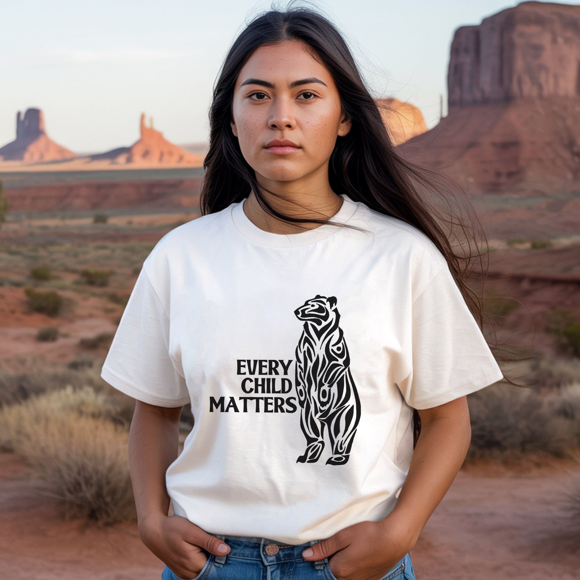 Every Child Matters Black Bear For Orange Day Unisex T-Shirt/Hoodie/Sweatshirt 040