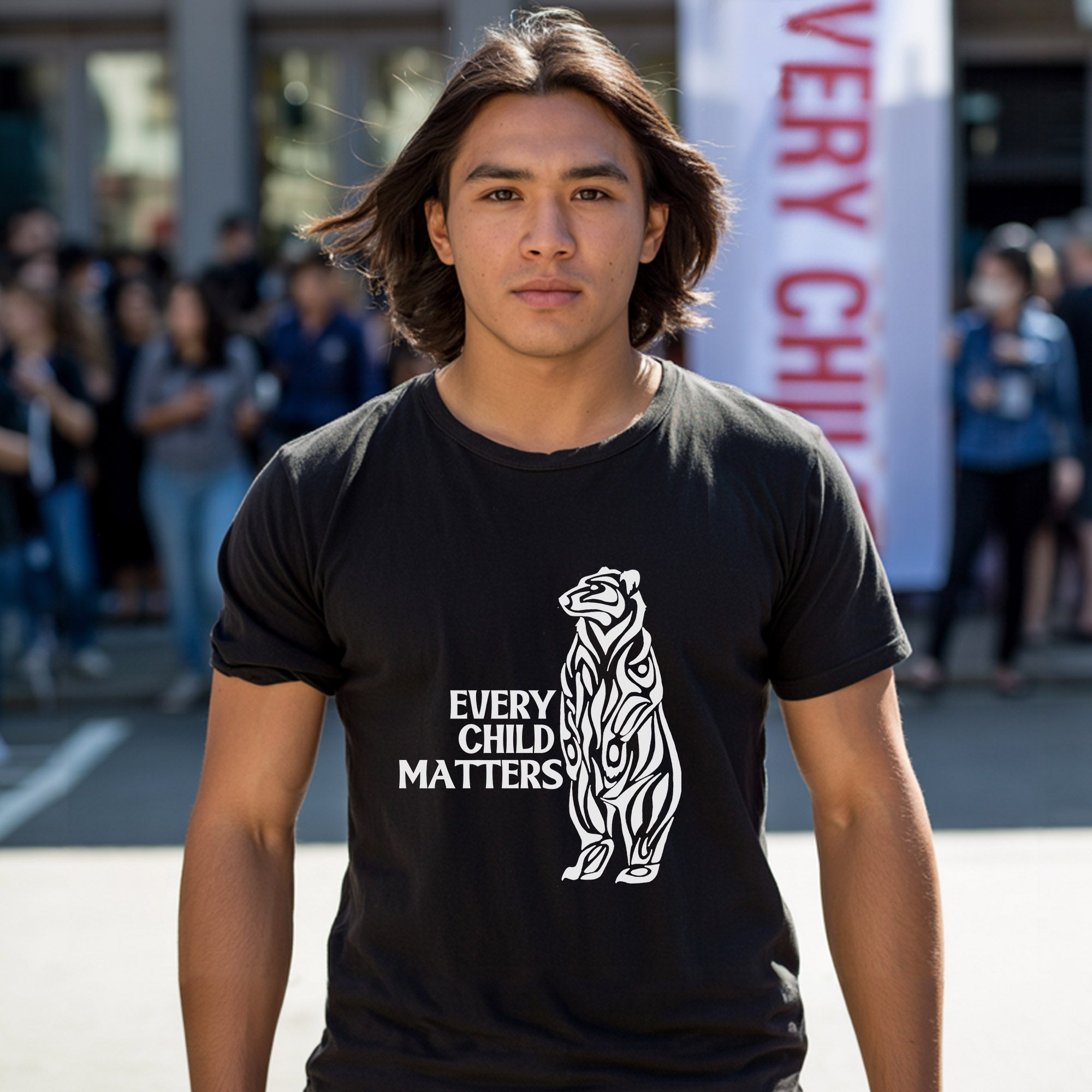 Every Child Matters Black Bear For Orange Day Unisex T-Shirt/Hoodie/Sweatshirt 040