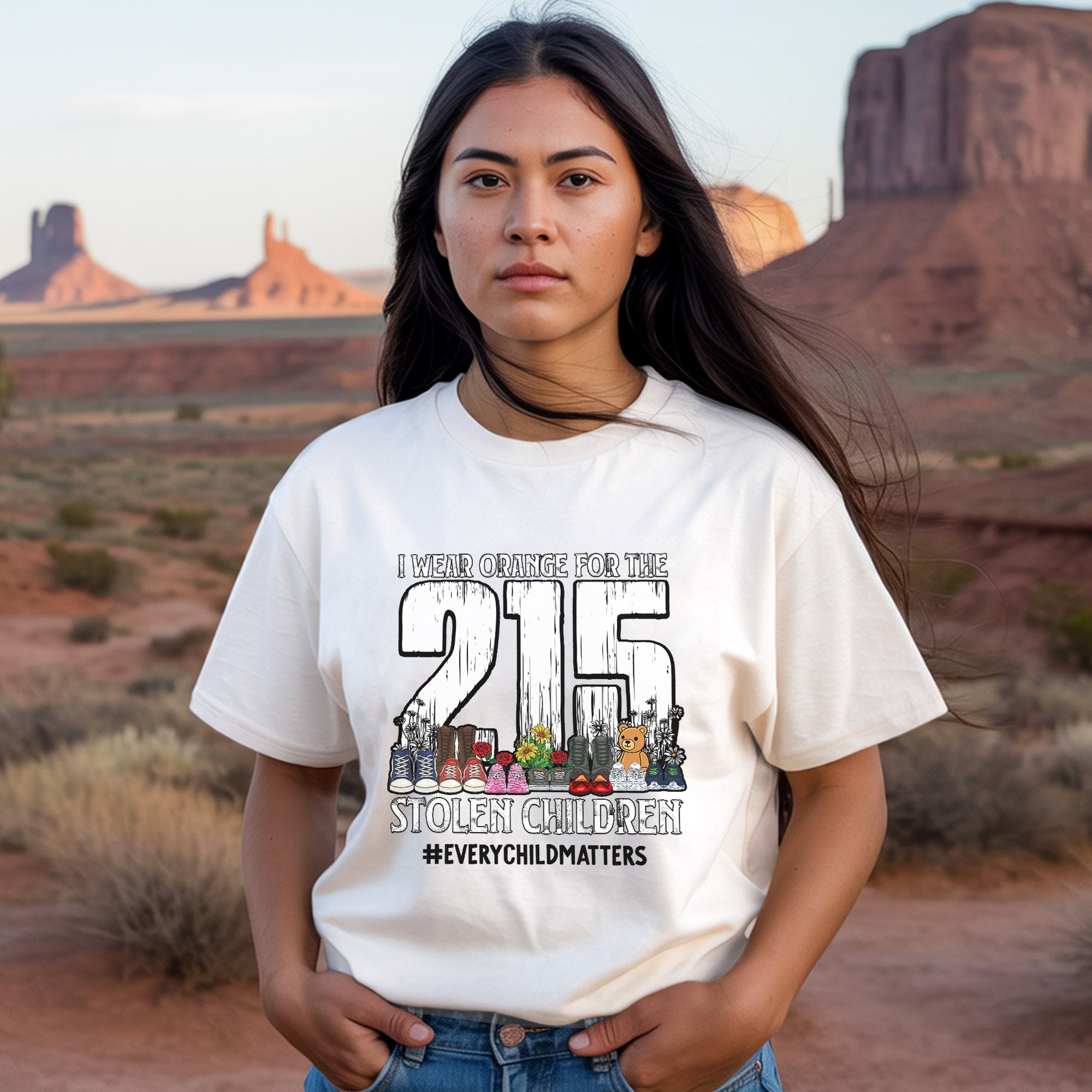 Every Child Matters I Wear Orange For The 215 Unisex T-Shirt/Hoodie/Sweatshirt 042