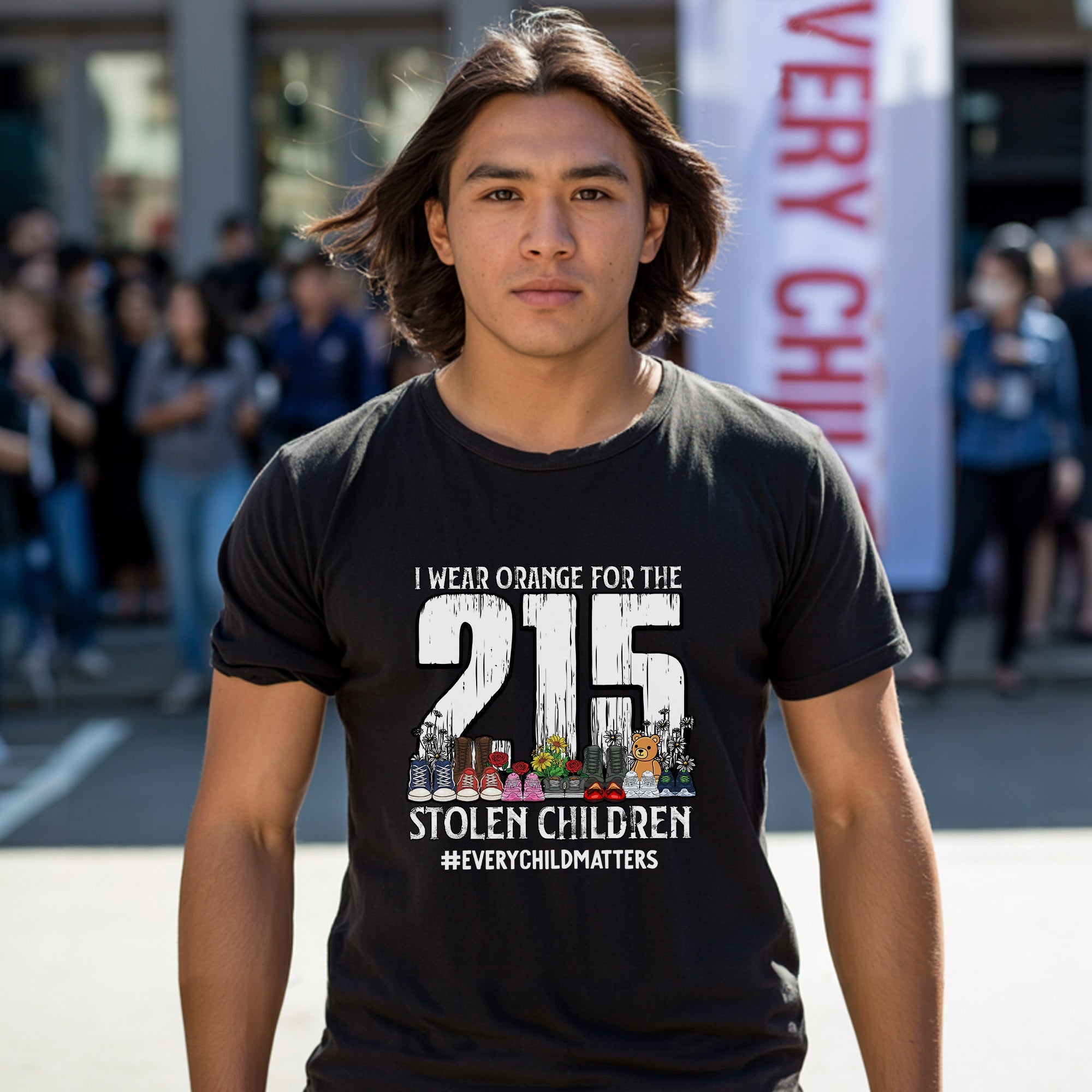 Every Child Matters I Wear Orange For The 215 Unisex T-Shirt/Hoodie/Sweatshirt 042