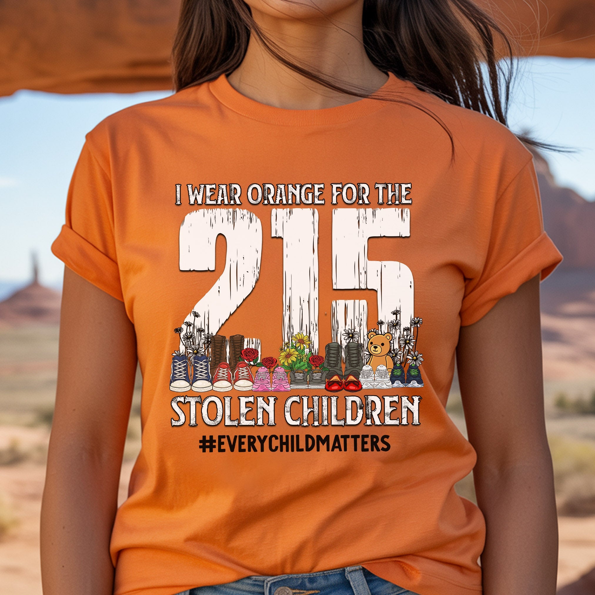 Every Child Matters I Wear Orange For The 215 Unisex T-Shirt/Hoodie/Sweatshirt 042