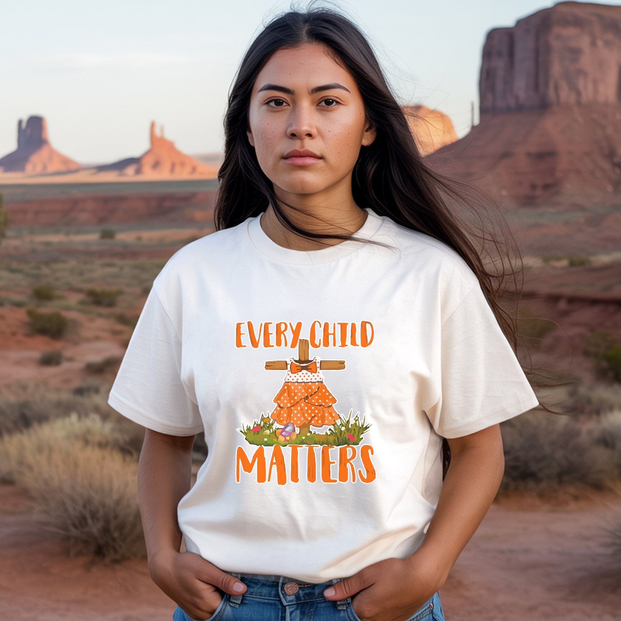 Every Child Matters Pine Tree Orange Unisex T-Shirt/Hoodie/Sweatshirt 048